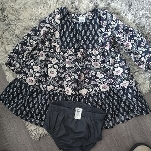 Floral Baby Dress with Bloomers